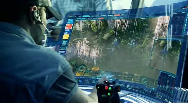 Sci-fi HUD scene from Avatar DVDRip screenshot