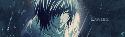 Moody Death Note GFX signature of L
