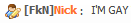 Forum user tag with online status icon