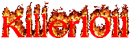 Flaming 'Killer101' text graphic, classic forum sig style