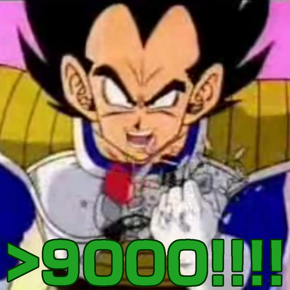 Vegeta rages: post count over 9000!