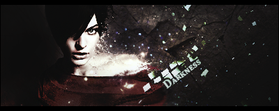 Dark shattered signature art for member Darkness