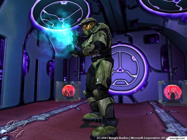 Master Chief in classic Halo game screenshot
