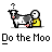 Cheerful cow doing a jig meme icon