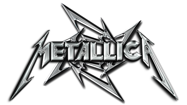 Classic Metallica metal band logo shine