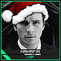Festive Santa hat member avatar with mysterious vibe