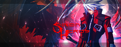 Anime warrior signature GFX with fiery red glow