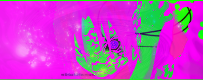 Trippy pink and green abstract forum GFX art