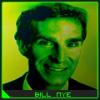Bill Nye avatar with green photo-filter effect
