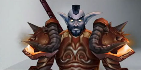 WoW troll warrior character render posted for lolz