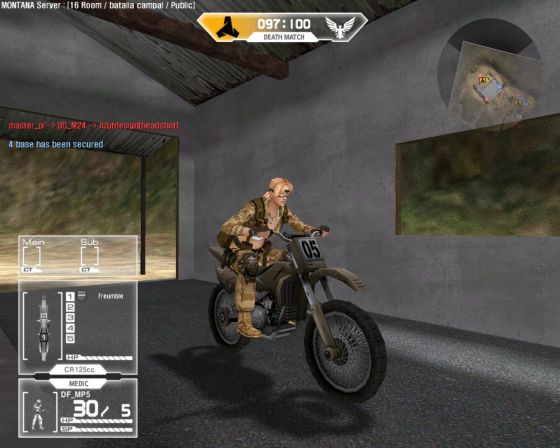 WarRock dirt bike moment in Montana server deathmatch