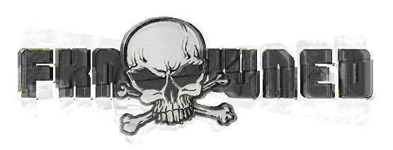 Classic fkn0wned skull-and-crossbones forum logo art