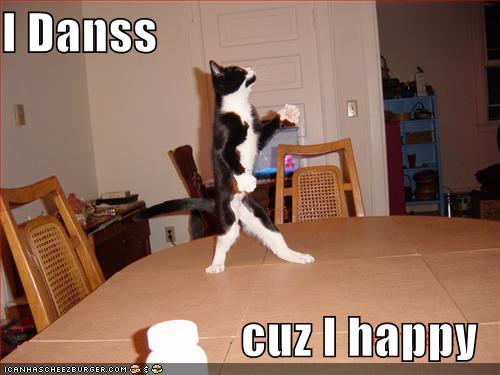 Dancing kitty meme, classic forum humor
