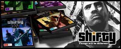 GTA IV-inspired 'Shifty' game case GFX design