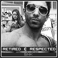 Retired member avatar with sunglasses and crowd backdrop