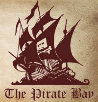 Classic Pirate Bay ship logo from the torrenting glory days