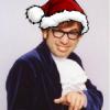 Santa hat guy avatar, festive forum profile pic
