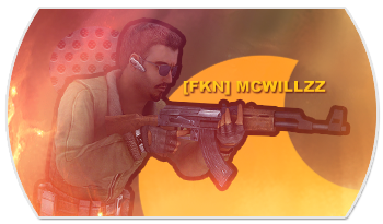 Member GFX signature flexing an AK-47 with crew tag