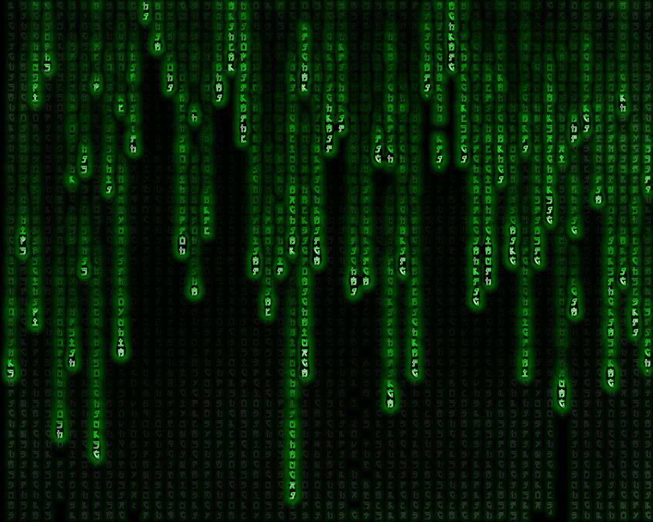 Classic Matrix digital rain code background