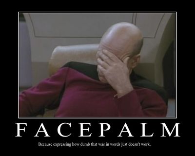 Classic Picard facepalm meme, forum staple reaction image