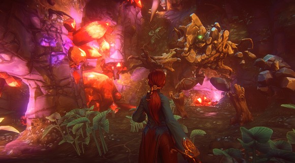 EverQuest Next reveal: glowing crystal cave and golem