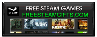 Free Steam games promo banner with Ghost Recon, Max Payne 3