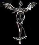Winged skeleton with scythe, classic edgy avatar