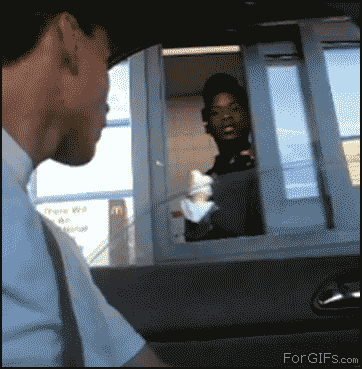 Drive-thru robbery meme, classic forum humor