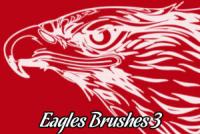 Stylized eagle line-art brush pack graphic