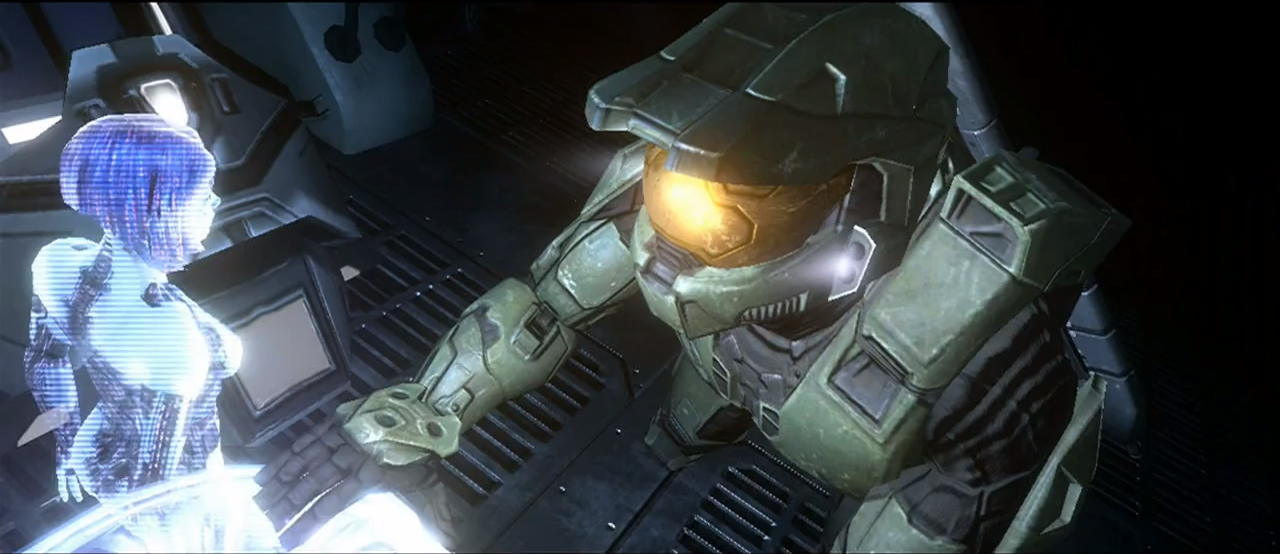 Master Chief and Cortana share a quiet moment