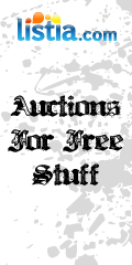Listia.com free-stuff auction banner ad