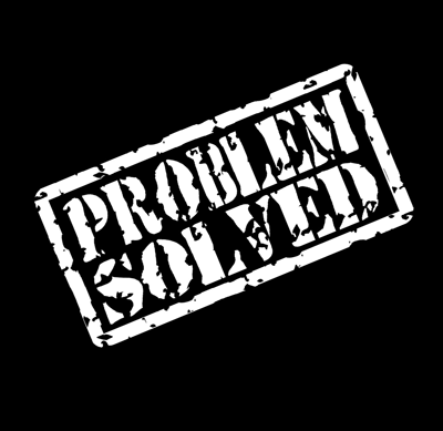 Classic 'Problem Solved' forum stamp meme