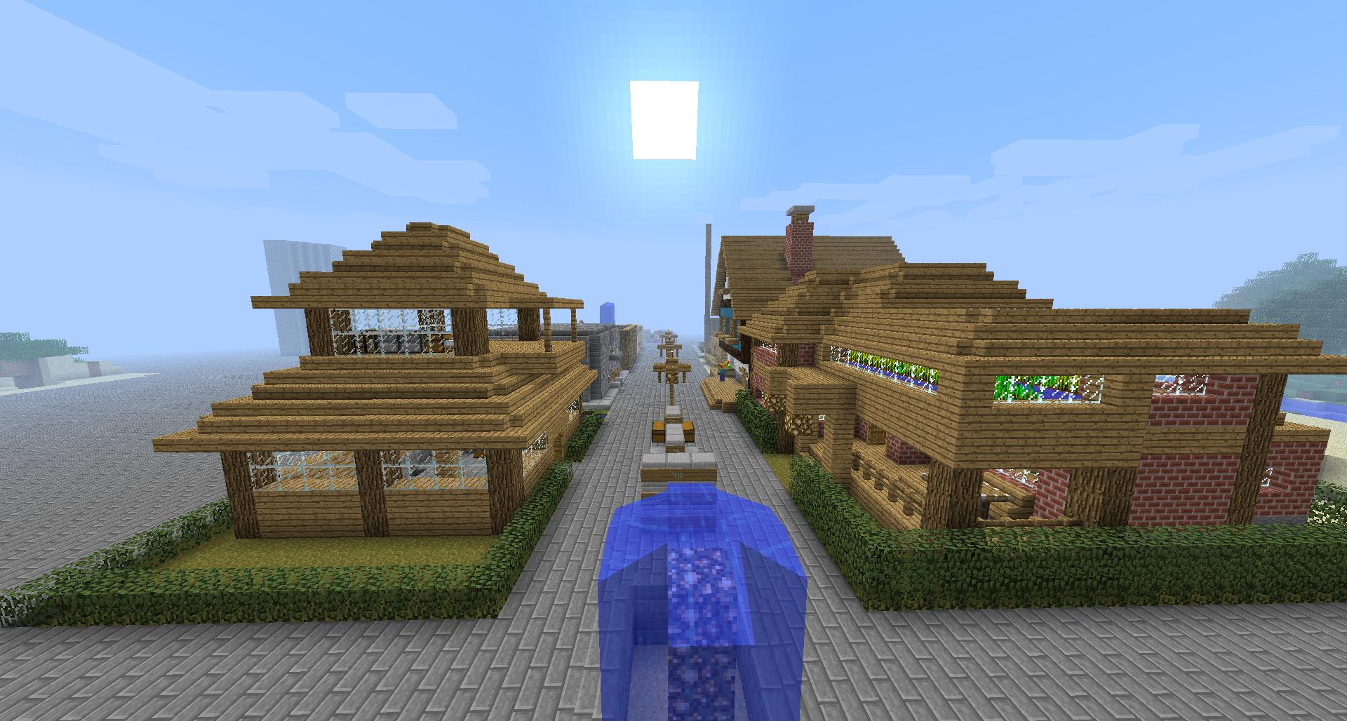 FkN Minecraft server street of player houses