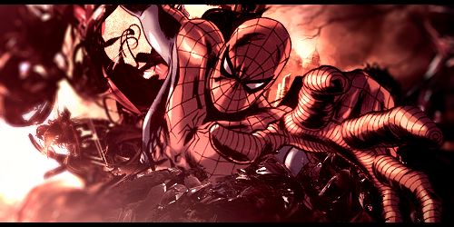 Spider-Man venom symbiote tentacle GFX artwork