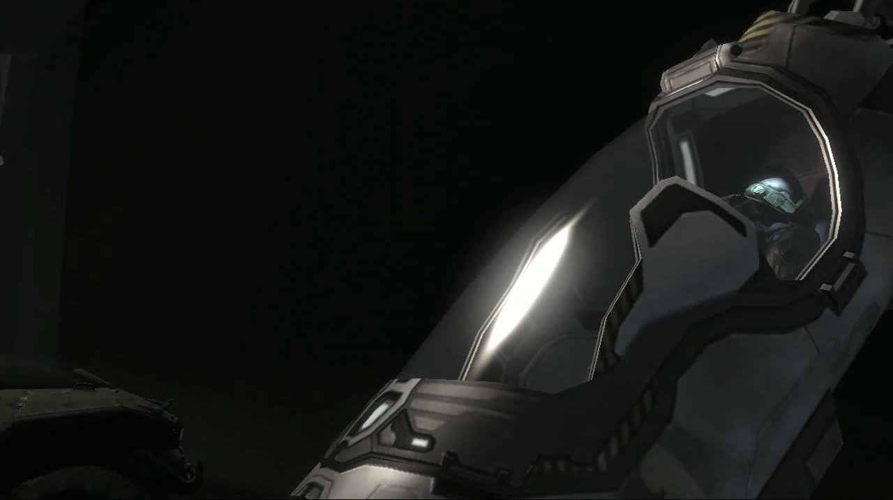Halo cutscene: Spartan visor reflection in armor