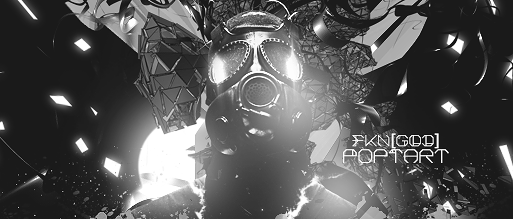 Gas mask GFX signature with crew tag artwork