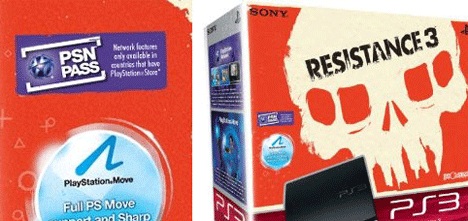 PSN Pass promo next to Resistance 3 PS3 bundle