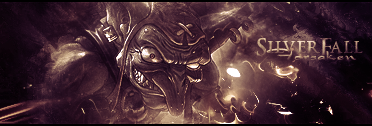 Dark demonic GFX signature art, classic forum style