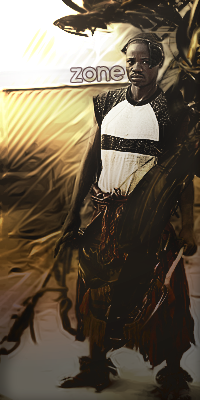 Warrior-themed GFX signature with golden backdrop