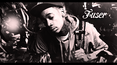 Sepia-toned GFX signature featuring a portrait for 'Fuser'