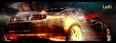 Fiery Toyota Supra GFX signature, classic forum ride art