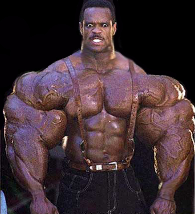 Absurd photoshopped muscle meme from the forum days