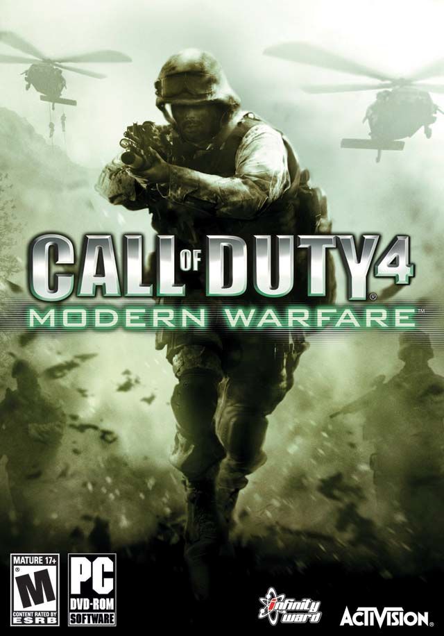 Classic CoD4 Modern Warfare box art nostalgia