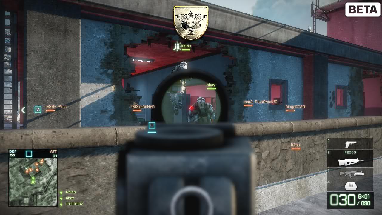 Battlefield: Bad Company 2 gunfight beta gameplay