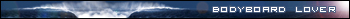 Stormy sky bodyboarding signature banner