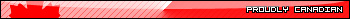 Proudly Canadian banner, faded forum flair