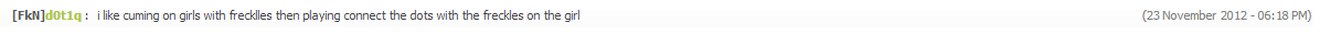 Forum post text snippet with FkN tag