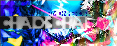 Chaotic colorful GFX signature with bold text overlay