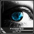 Blue-eyed FkN0wned member avatar with edgy vibe