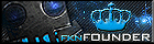 Founder rank banner with skull crown emblem